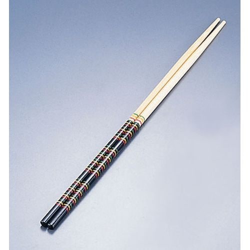 竹製 歌舞伎菜箸 黒 33cm