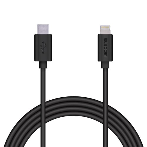 TypeC−Lightningケーブル2.0m/黒