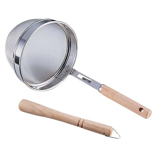 18−8木柄万能こし(16メッシュ) 大