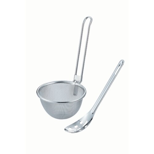 18−8共柄みそこし(スプーン付)