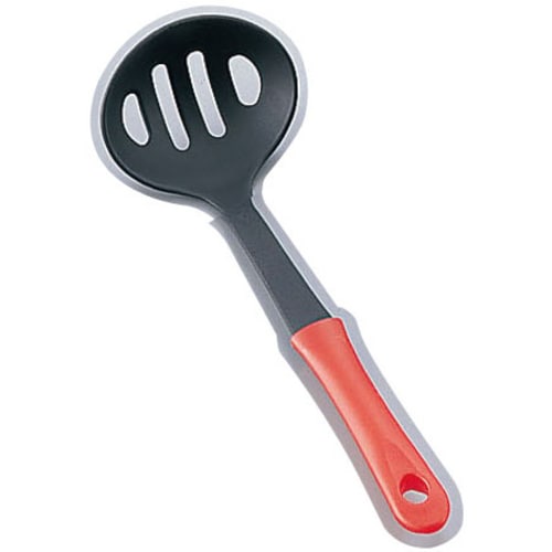 ミニキッチン ナイロン穴明きお玉 赤