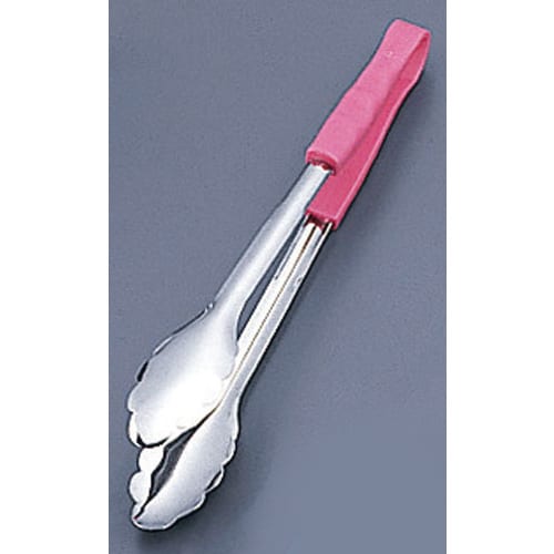 ST抗菌PPハンドル カラー万能トング 小 ピンク
