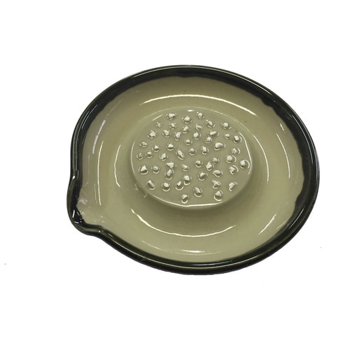 大粒セラミックおろし皿(シリコン付) 15cm