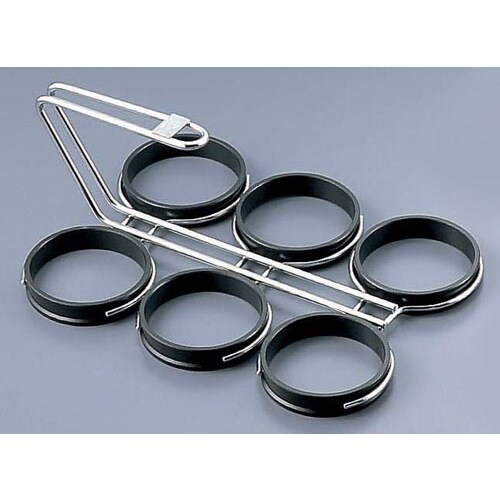 まんまる目玉焼リング 6個焼用 (テフロン加工)小