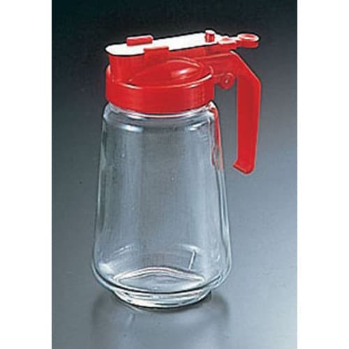 ガラス製 焼肉タレ入 350cc 赤