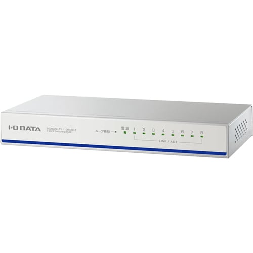 省電力100BASE−TXスイッチ8ポート白