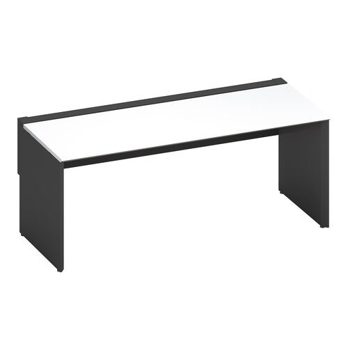 ワークヴィスタ+片面開閉式W180D80黒脚W