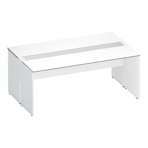 ワークヴィスタ+両面開閉式W180D60白脚W