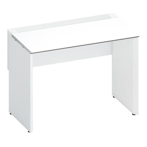 ワークヴィスタ+片面固定式W100D60白脚W