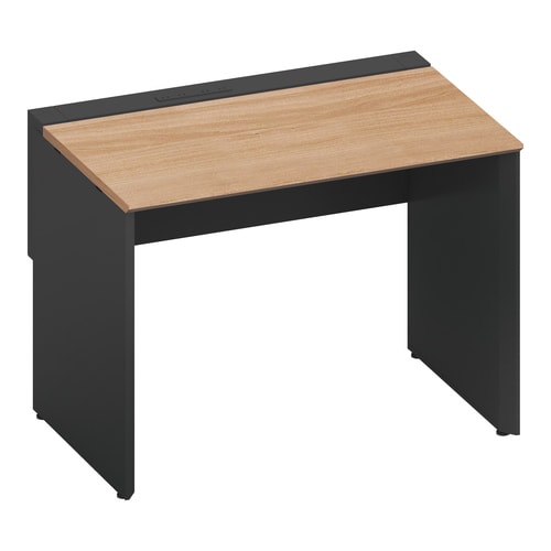 ワークヴィスタ+片面固定式W100D70黒脚M