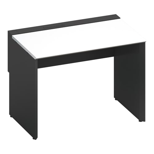 ワークヴィスタ+片面固定式W100D70黒脚W