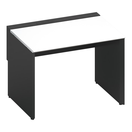 ワークヴィスタ+片面固定式W100D80黒脚W