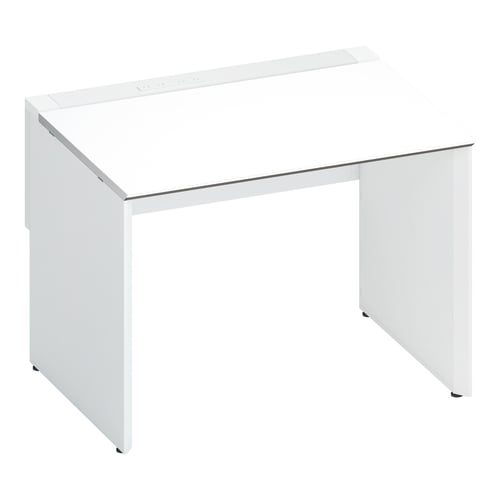 ワークヴィスタ+片面固定式W100D80白脚W