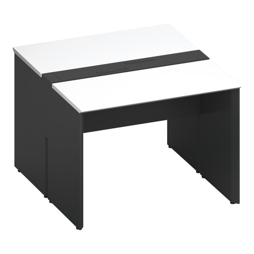 ワークヴィスタ+両面固定式W100D60黒脚W