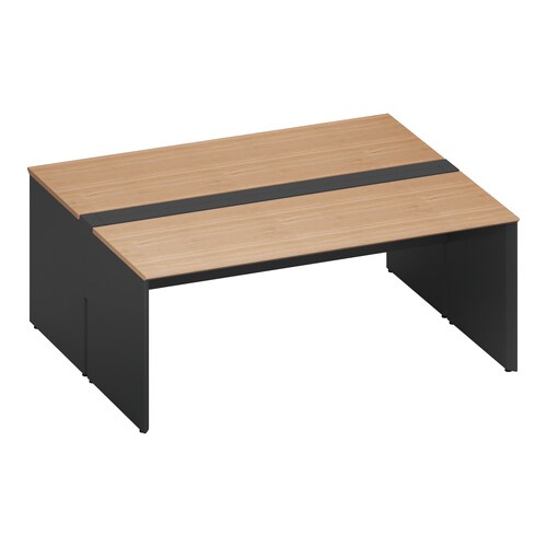 ワークヴィスタ+両面開閉式W180D80黒脚M