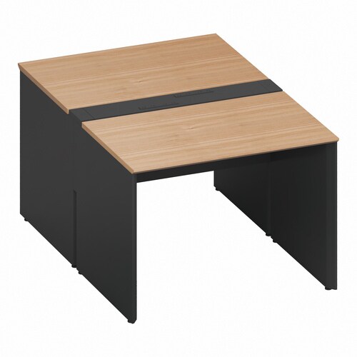 ワークヴィスタ+両面固定式W100D80黒脚M