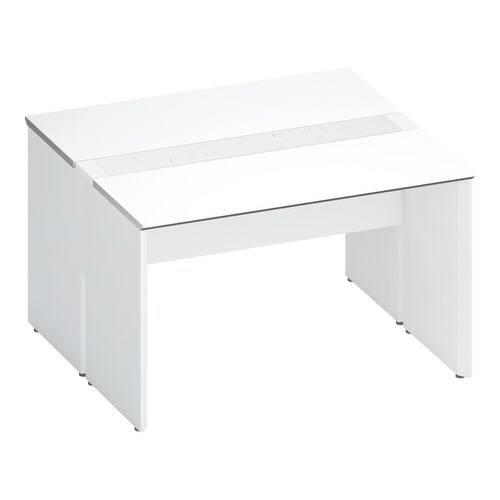 ワークヴィスタ+両面固定式W120D60白脚W