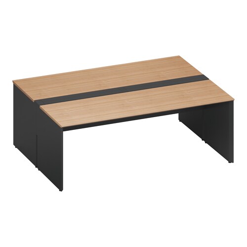 ワークヴィスタ+両面開閉式W200D80黒脚M