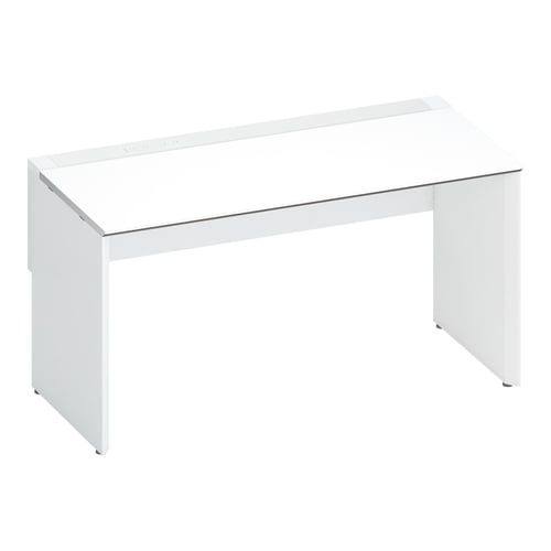 ワークヴィスタ+片面固定式W140D70白脚W