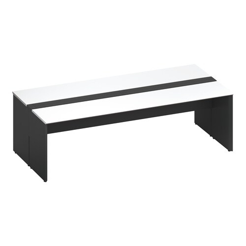 ワークヴィスタ+両面開閉式W240D60黒脚W