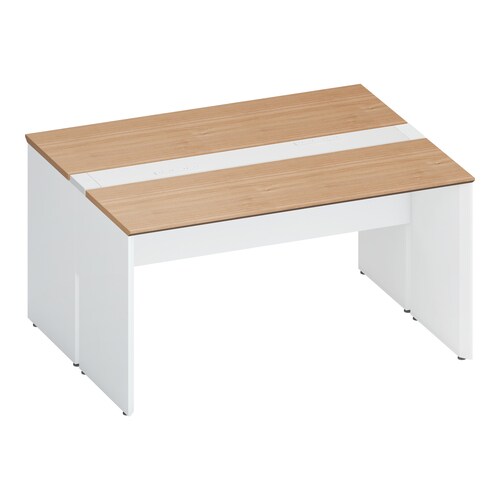 ワークヴィスタ+両面固定式W140D60白脚M