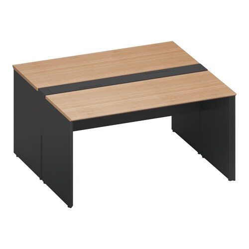 ワークヴィスタ+両面固定式W140D70黒脚M