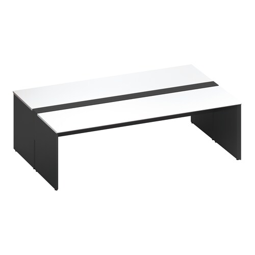 ワークヴィスタ+両面開閉式W240D80黒脚W