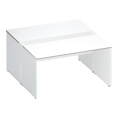 ワークヴィスタ+両面固定式W140D80白脚W