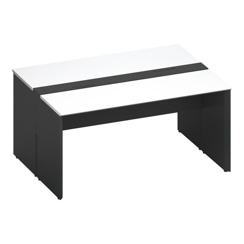 ワークヴィスタ+両面固定式W150D60黒脚W