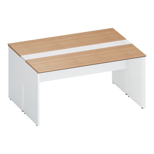 ワークヴィスタ+両面固定式W150D60白脚M