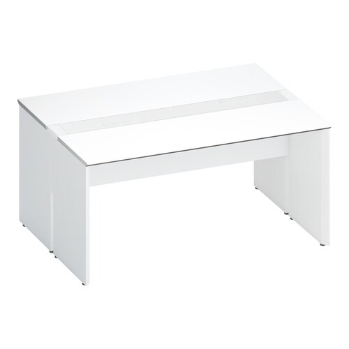 ワークヴィスタ+両面固定式W150D60白脚W