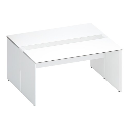 ワークヴィスタ+両面固定式W150D70白脚W