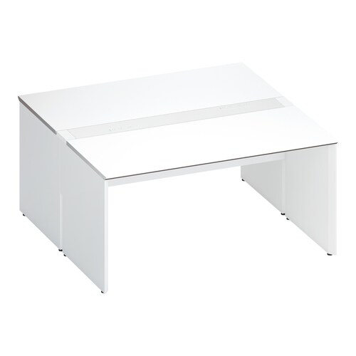 ワークヴィスタ+両面固定式W150D80白脚W