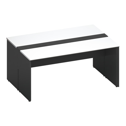 ワークヴィスタ+両面固定式W160D60黒脚W