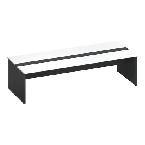 ワークヴィスタ+両面開閉式W280D60黒脚W