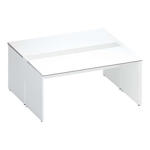 ワークヴィスタ+両面固定式W160D80白脚W