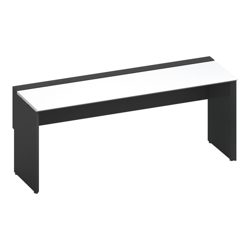 ワークヴィスタ+片面固定式W180D60黒脚W