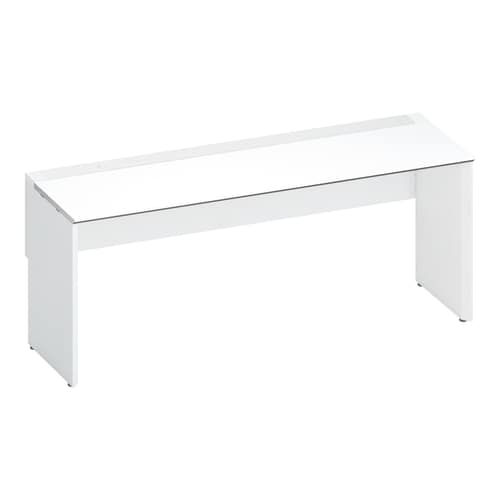 ワークヴィスタ+片面固定式W180D60白脚W