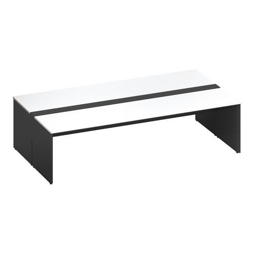 ワークヴィスタ+両面開閉式W280D80黒脚W