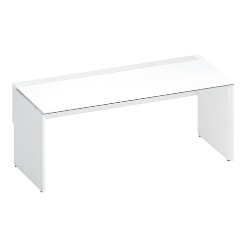 ワークヴィスタ+片面固定式W180D80白脚W