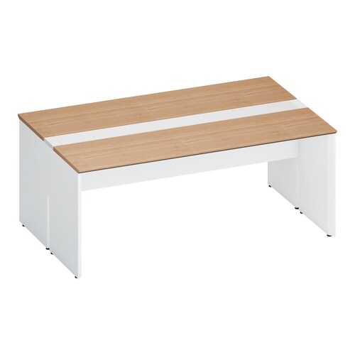 ワークヴィスタ+両面固定式W180D60白脚M