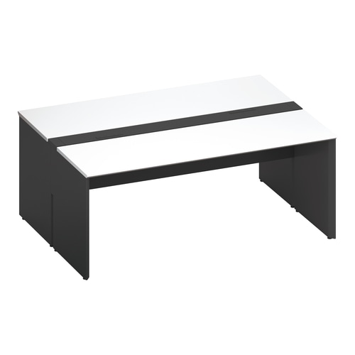 ワークヴィスタ+両面固定式W180D70黒脚W