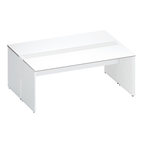 ワークヴィスタ+両面固定式W180D70白脚W