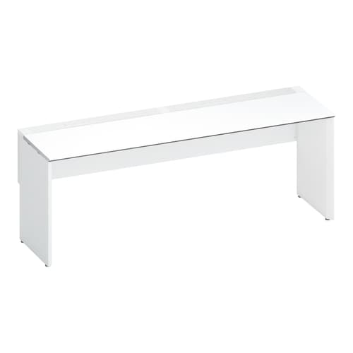 ワークヴィスタ+片面固定式W200D60白脚W