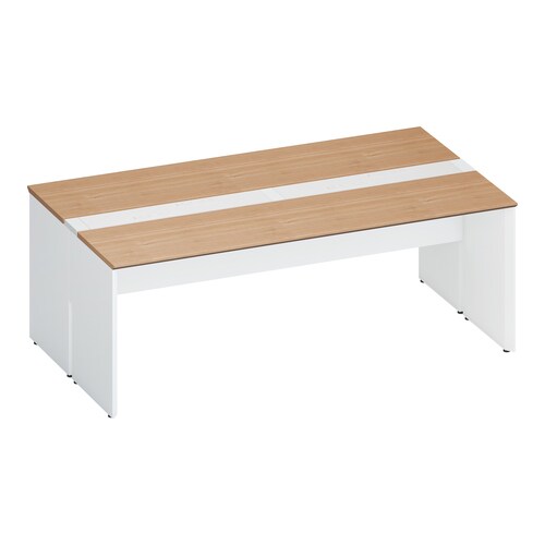 ワークヴィスタ+両面固定式W200D60白脚M