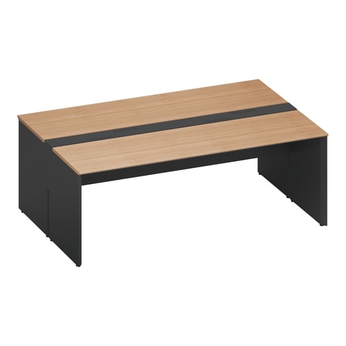 ワークヴィスタ+両面固定式W200D70黒脚M