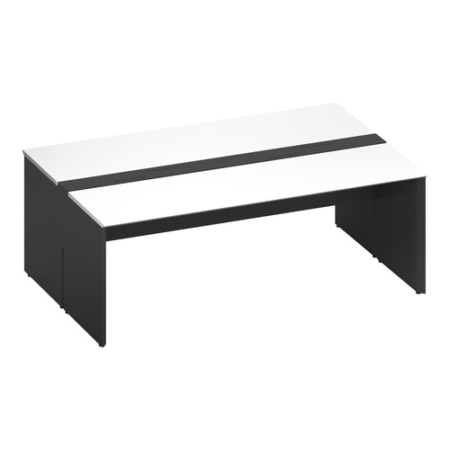 ワークヴィスタ+両面固定式W200D70黒脚W