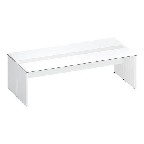 ワークヴィスタ+両面固定式W240D60白脚W