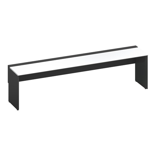 ワークヴィスタ+片面固定式W280D60黒脚W