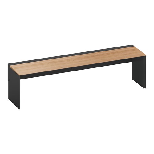 ワークヴィスタ+片面固定式W280D70黒脚M